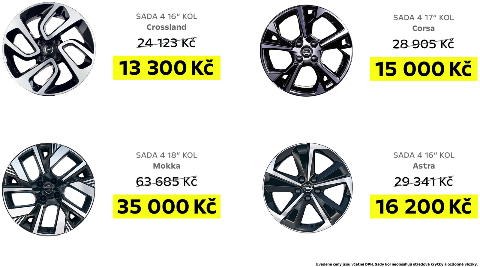 Akční cena na kola Opel