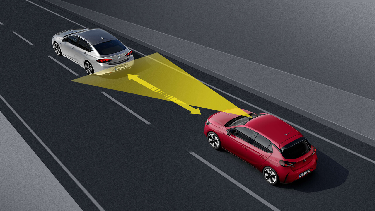 Opel Corsa-e - Bezpečnost a inovace - Adaptivní tempomat Opel Corsa-e