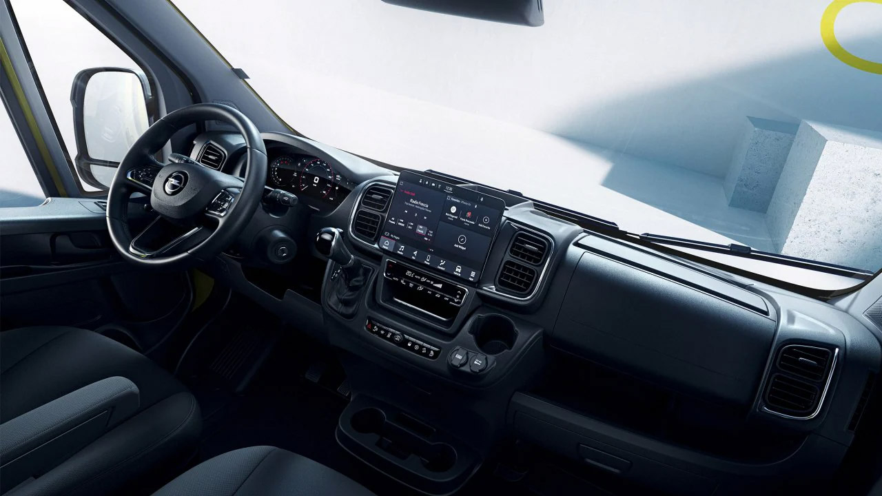 Opel Movano - Design - Pohodlí v kabině Opel Movano